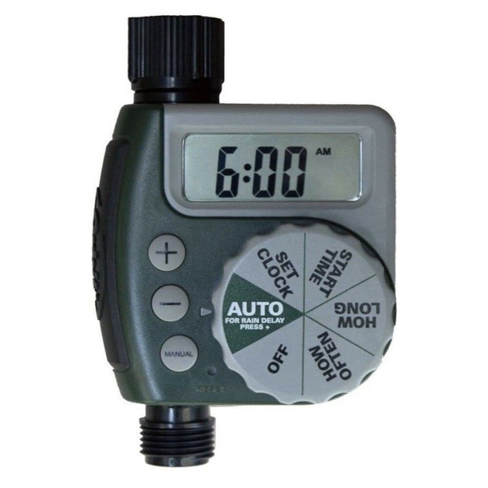 Orbit single-outlet hose watering timer. New, in original packaging.